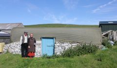 Yves & Solange Dussin at Skaw on Unst. Pic. Y&S Dussin
