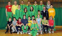 The winning Shetland fencing team
