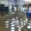 A flooded JBT warehouse in Lerwick on Thursday afternoon.