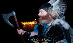 This year's Guizer Jarl Graham Hughson.