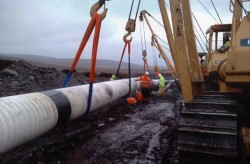 Brian Wishart's photo of unsafe working practices on the Total site.