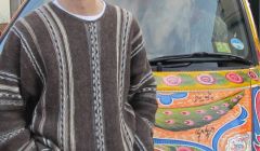 Rory Coxhill and his Pakistani Truck Art van