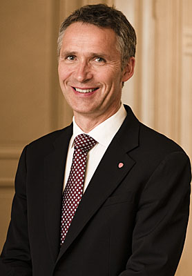 Norwegian prime minister Jens Stoltenberg.
