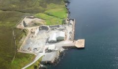 Dales Voe base due to be converted into the UK's largest decommissioning facility. Pic. L Farmer
