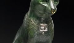 The statue of the Egyptian cat goddess Bastet about to visit Shetland. Pic. British Museum