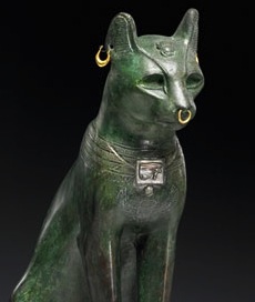 The statue of the Egyptian cat goddess Bastet about to visit Shetland. Pic. British Museum