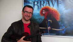 Shetland fiddle player, composer and producer Chris Stout is a featured soloist on the Disney Pixar blockbuster Brave which goes on release at Mareel from 10 September. Pic. Shetland Arts