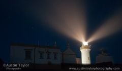 Bressay light on a misty night - Photo: Austin Taylor