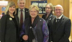 The new Independent/Green group of MSPs. From Left: Alison Johnstone, John Finnie, Margo MacDonald, Jean Urquhart and Patrick Harvie.