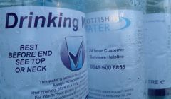 Bottled drinking water was supplied to a number of households on Sunday - Photo: ShetNews