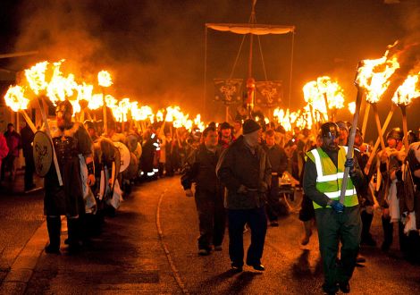 The procession.