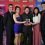 The award winning Shetland Young Scot team. From left: Harry Thomson, Kristoffer Thomason, Holly King, Luke Smith, Lauren Odie and Sam Maver. Photo Sunday Mail
