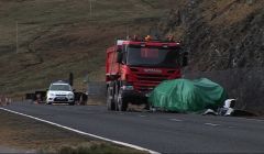 The police have been carrying out investigations into the cause of the fatal crash on Tuesday afternoon. Photo BBC