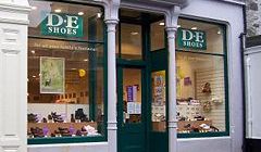 DE Shoes on Lerwick's Commercial Street. Photo Shetlopedia