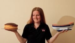 It’s a tough choice... Wark is giving up cake to help raise money for her lifeboat crew training - Photo: Olivia Abbott