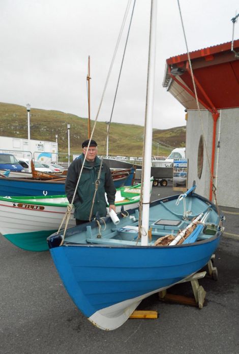 Allister Rendall's 1940 built fourareen Eclipse was the only motor sailor on display - Photo: David Thomson.