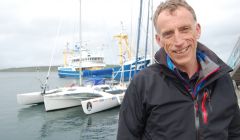Alan Rankin is taking his extended stay in Lerwick in his stride. Photo ShetNews