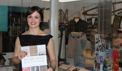 Sarah Laurenson with her new book - Photos: Hans J Marter/ShetNews