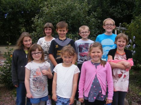 Happy pupils. Ollaberry primary school children receive the best education they can expect, according to school inspectors.