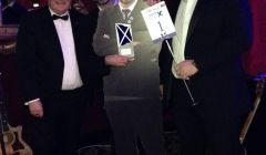 Will the real Steven Heddle please stand up! Our three islands council leaders (plus doppelgänger) after receiving their award in Edinburgh on Thursday night.