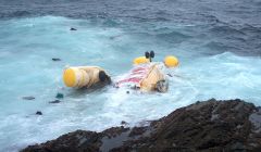 Four oil workers died when this Super Puma L2 crashed into the sea off Shetland in August last year - Photo: Peter Hutchison/ShetNews