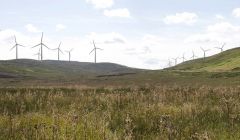 Photomontage of part of the proposed Viking Energy wind farm in Shetland. Image Viking Energy