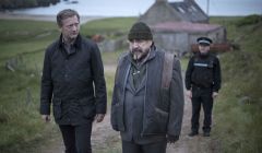 Hollywood actor Brian Cox as Magnus Bain with DI Jimmy Perez played Douglas Henshall - Photos: BBC