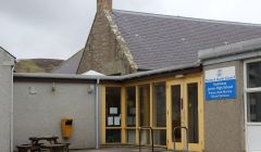 Scalloway's primary school is about to be given a new lease of life as the village's new health centre. Photo Shetnews