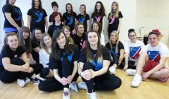 Bronwyn Mathieson and Cara McDiarmid at the YDance workshop last weekend.