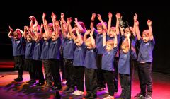Hundreds of primary pupils got the chance to perform on stage at Mareel's main auditorium. Photo: Davie Gardner