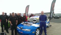 Shetland racing driver Kristian Leith dons Alfa Romeo colours for the first time at Silverstone.