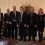 From left to right: Malcolm Burr and Norman Macdonald of Comhairle nan Eilean Siar, SIC political leader Gary Robinson, Northern Isles MP Alistair Carmichael, Orkney Islands Council leader Steven Heddle and corporate services director Gillian Morrison, and SIC chief executive Mark Boden.