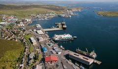 An illustration of how the new jetty at Holmsgarth North will look like - Image:John Coutts/LPA