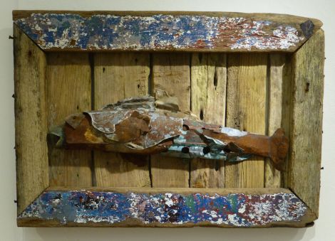 Fionn Arnett's prize-winning fish made from scrap metal. Photo Mike Finnie