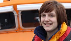 Elle Leslie - volunteering for the lifeboat 'not a big deal' - Photo: Hans J Marter/ShetNews