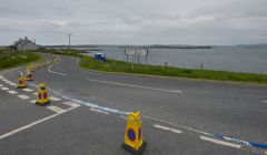 The scene of the fatal accident on Sunday morning - Photo: ShetNews