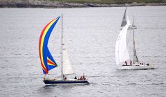 Yachts leaving Lerwick on Sunday morning - Photo: Mark Berry