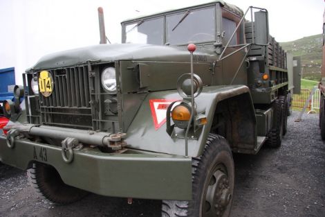 An ex-WD Rio 6x6 Cargo vehicle on display at Clickimin this weekend.