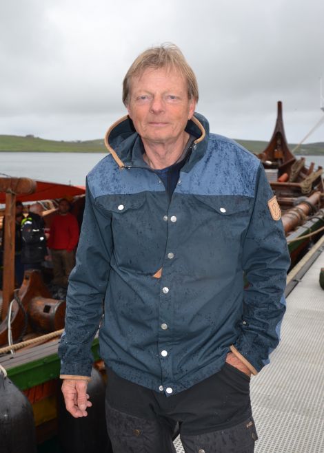 Draken Harald captain Björn Ahlander. Photo: Shetnews/Neil Riddell