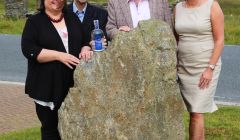 Celebrating the launch of the Shetland gin are Wilma and Stuart Nickerson (left) and Frank and Debbie Strang.