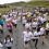 Participants at the start of Mind Your Head's fun run at Cunningsburgh on Sunday. Photo: Malcolm Younger