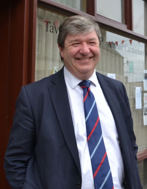 Isles MP and Scottish Secretary Alistair Carmichael says he is "straining every sinew" to achieve a No vote. Photo: Shetnews
