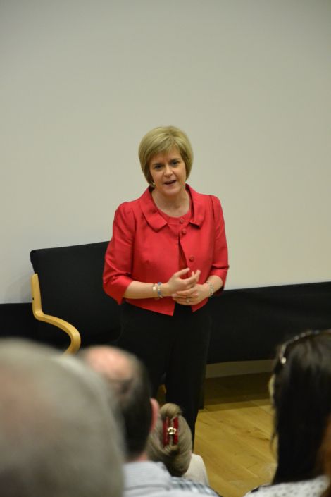Nicola Sturgeon described the UK's failure to set up an oil fund as a "monumental mistake" during her visit. Photo: Shetnews