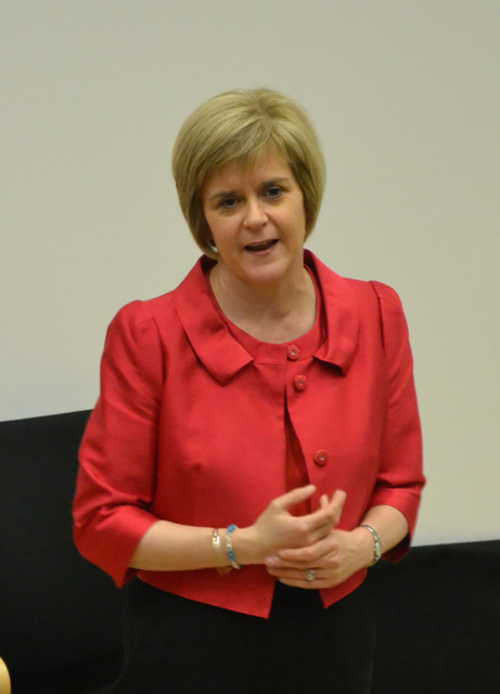 Deputy first minister Nicola Sturgeon had a rapturous reception after the BBC debate. Photo Shetnews