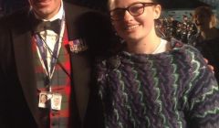 AHS pupil Jade Cole pictured with Brigadier HD Allfrey. Photo: Dana Stewart