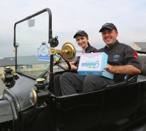 Gearing up- Carlyn Johnson and John Gold are ready for another crack at the top fish and chip awards.