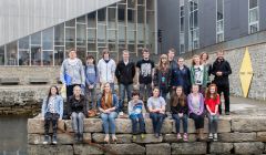 The young ambassadors pictured with mentors Liz Musser, Calum Toogood and Lewie Peterson.
