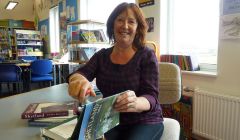 Mid Yell's school library assistant Jeanette Nowak, who will also staff the new community library.