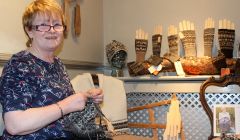 Belle Gregson: ' The organic wool has a lovely soft finish' - Photos: Hans J Marter/Shetland News