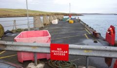Toft pier is in such bad condition vehicles and pedestrians are not allowed to set foot on it.